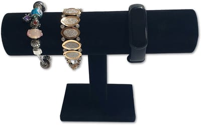Ilènne - Armbanden & horloge houder / display - 1 rol - Zwart velours