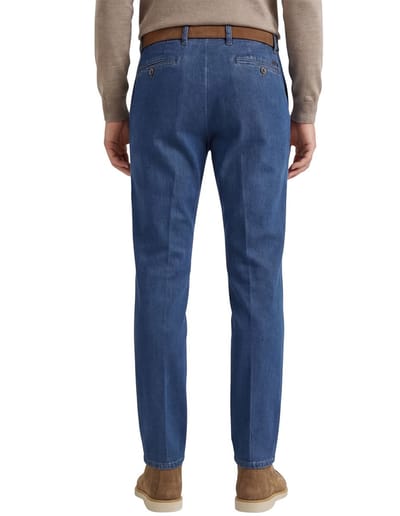 Gardeur Bardo Flat-Front Jeans Navy / male
