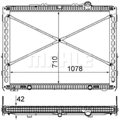 Radiator, motorkoeling MAHLE CR 2097 000P