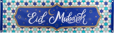 Boland - Polyester banner 'Eid Mubarak' - Geen thema - Ramadan versiering