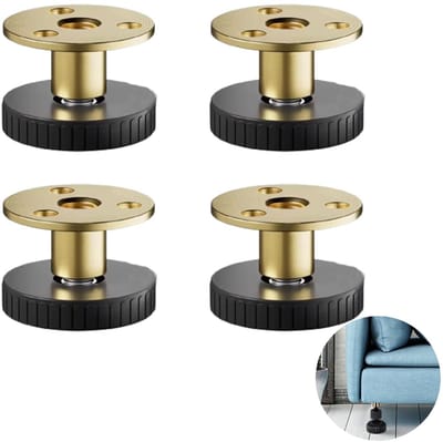 Dailygoods- Meubelpoten Krasbestendig - Verstelbare Meubelpoten - Nivelleerpoten - Stelvoeten - Draagvermogen 200 kg - Voor Meubels - Stelpoten