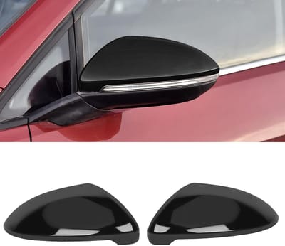 Set van 2 Compatibele Achteruitkijkspiegel Covers voor VW Golf 7 en 7.5 GTI/GTD (2013-2018) - Zwart, Bescherming, Accessoires, Links en Rechts