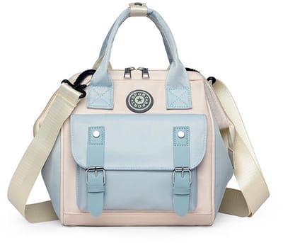KZQ Multifunctionele Opvouwbare Waterdichte Zwangerschapstas Kinderwagentas Luiertas Bedrugzak met Wiegje voor Mama Blauw – 23x14x24 cm