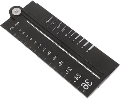 Tekenhulpmiddel Liniaal - Meetinstrument Geometrie - Precisie Tekenen - Multifunctioneel Ontwerp - 16.5 cm - Zwart