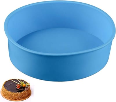 Ronde Silicoon Bakvorm Antiaanbaklaag voor Taarten, Brood, Taartjes, Pannenkoeken en Pizza's