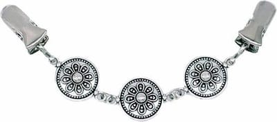 Fako Bijoux® - Vestsluiting - Vestclip - Sjaalspeld - Vestklem - Schild Mini - Zilverkleurig