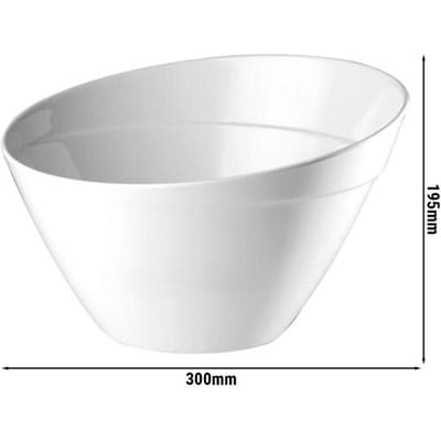 GGM Gastro (6 Stück) Schale - BALANCE - Melamin - 5 Liter - Ø 300mm - Weiß
