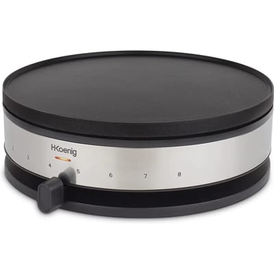 H. Koenig - KREP56 - Pannenkoekenmaker 2-in-1 - Crêpemaker - met omkeerbare bakplaat