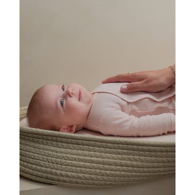 Lodger - Rompertjes - roze - maat 50 - bio katoen - lange mouwen - overslag