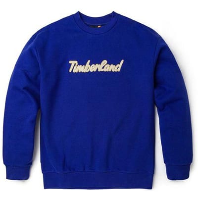 Timberland Casual Fleece Los Rond Hals Sweatshirt Dames sweatshirt Felblauw A6HV5-G58 M blue