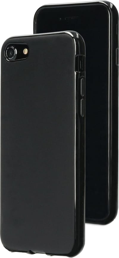 Mobiparts hoesje geschikt voor Apple iPhone 6/6s Apple iPhone 6/6sS Apple iPhone 7/8/SE(2020/2022) - Zacht TPU - Schokabsorberend TPU - Grip Coating - Zwart
