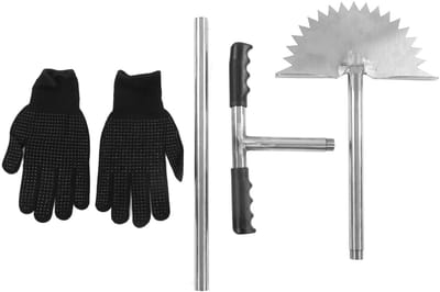 Dailygoods- Gazonkantsnijder Roestvrij staal - Handmatige Kantensnijder - Ergonomisch Ontwerp - Zaagtandblad - T-handgreep - Voor Schone Randen