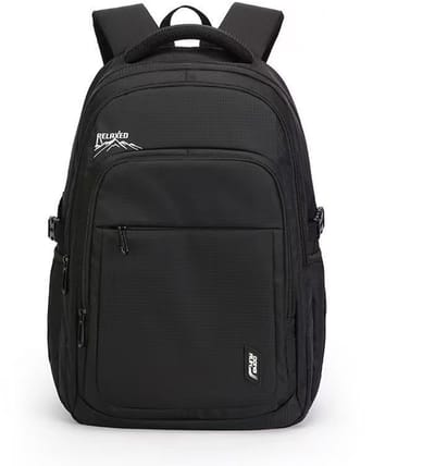 TK-S Rugzak, Zwart en Ruim, 42 Liter, 17,3 inch laptop, drankflesvak. (51x35x24cm)