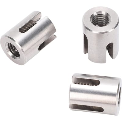 20 STUKS Gekruiste Kabelklemmen T316 Roestvrij Staal Draadklemmen voor 3mm 1/8 Inch Kabels Of Stangfittingen Muur Kit white