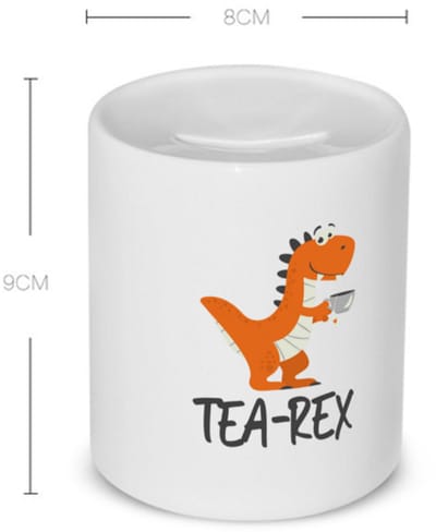 Akyol - thee Spaarpot - Thee - thee liefhebber - cadeau voor iemand die van thee houdt - cadeau thee - tearex - met opdruk - verjaardag - grappig cadeautje verjaardag - 350 ML inhoud