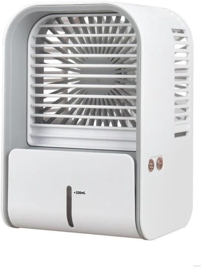 Tafelventilator - Luchtkoeler - Zomerse Koelte - Meerdere standen - 1 liter reservoir - Wit Groen