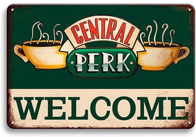 Signs-USA - Eten - Drinken Sign - metaal - Central Perk Welcome - 30 x 40 cm