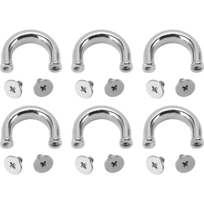 10 Sets U-ringen Metalen Gesp Handtas Connector Tas Boogbrug met PH Schroeven Riemhangers Hardware