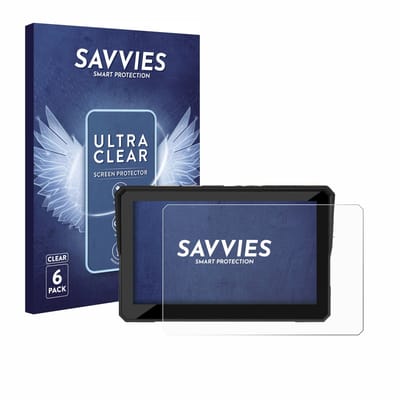 Savvies - Screenprotector voor Carpuride W502S Pro 5" - Folie Beschermfolie transparant 6 Stuks