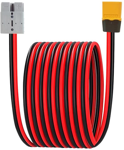 10AWG Anderson naar XT60 Adapter, 50A Verlengkabel voor Zonne-energie, 60cm Kwaliteitskabel voor Solar Generator en Power Station