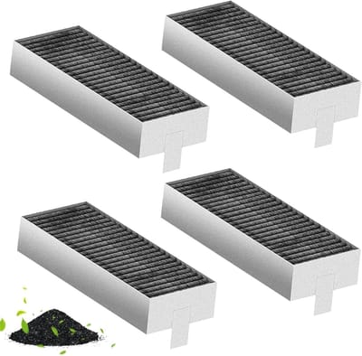 Actieve Koolstoffilter 4x 193 x 75 x 35 mm voor Afzuigkappen, Verwijdert Geuren en Vervuiling