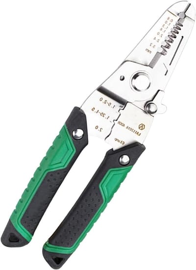 Draad Stripper Tang - Gereedschap - Elektrisch Werk - Multifunctioneel 5-in-1 - 19 cm - Grijs