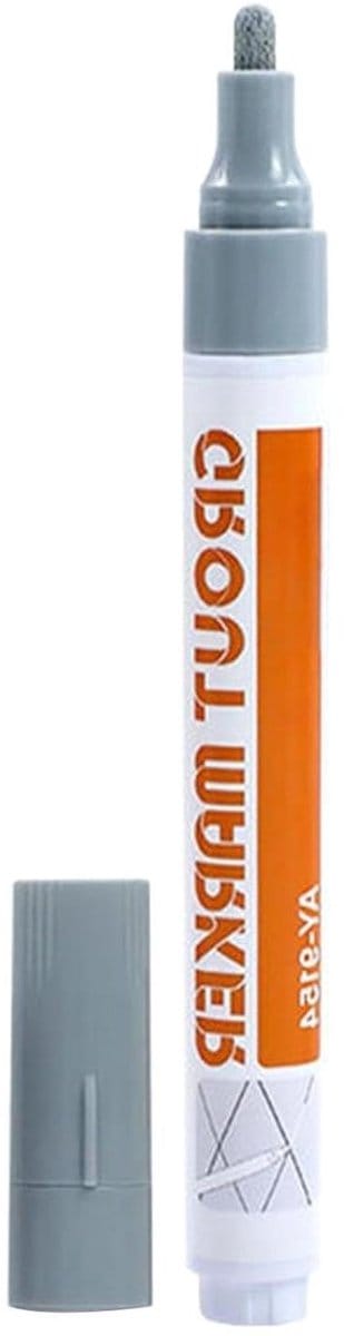 Voegstift Tegel - Voegenkrijt Reparatie - Tegels Opfrissen - Sneldrogende Formule - 14 cm Lengte - Grijs