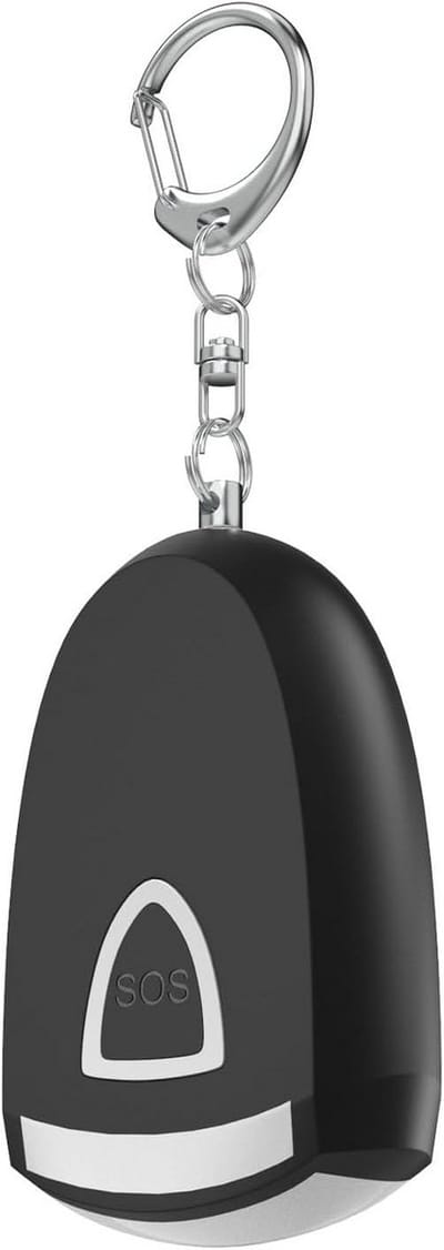 Persoonlijk Alarm - Veiligheidssleutelhanger - Noodsituaties - 130dB Geluid - 6 x 4 x 2 cm - Zwart