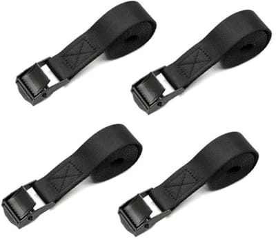 4 Stuks Sjorbanden met Ratel - Verankeringsriemen voor Motorfiets, Auto en Fietsendrager - 50 cm x 2 cm Spanbanden
