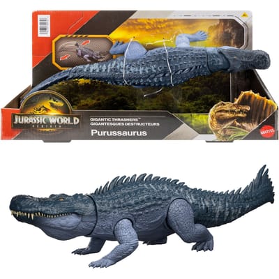 Jurassic World Rebirth Gigantische Verwoesters Purussaurus - Staart activeert aanvallen