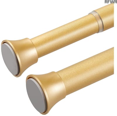 RFWR® Uittrekbare douchegordijnstang zonder boren, roestvrij staal, 76-137 cm