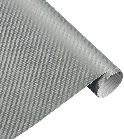 Carbon Wrap - 3D Wrap Folie - Wrapping Folie - Zilver | 10 x 127