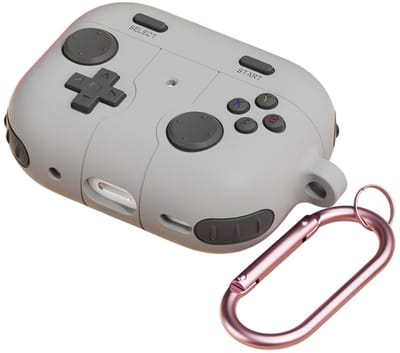 Telestore - hoesje geschikt voor AirPods 3 Pro soft case cover - grijs Game Console - TPU hoesje Beschermhoes - AirPods 3 Pro Cover - AirPods 3 Pro hoesje - Geschikt voor Apple Airpods 3 Pro - gel hoesje