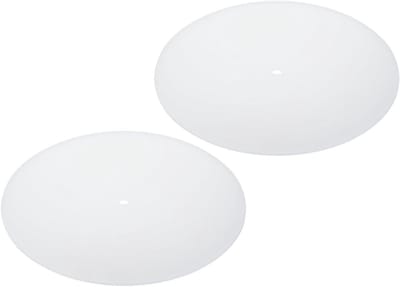 Lampshade Diffuser Set van 2, 19.5 Inch Diameter, Geschikt voor Hanglampen en Drumlampen, Wit Translucent met 3/8 Inch Rond Gat en 2.7mm Dikte