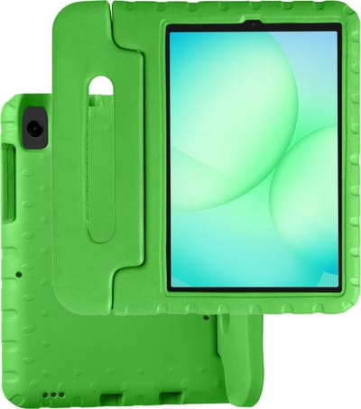 Hoesje Geschikt voor Samsung Galaxy Tab A11 / A9 - Kinderhoes Shockproof Bumper - Kidsproof Case - Tablet Hoes - Kinder Hoes Cover - Groen