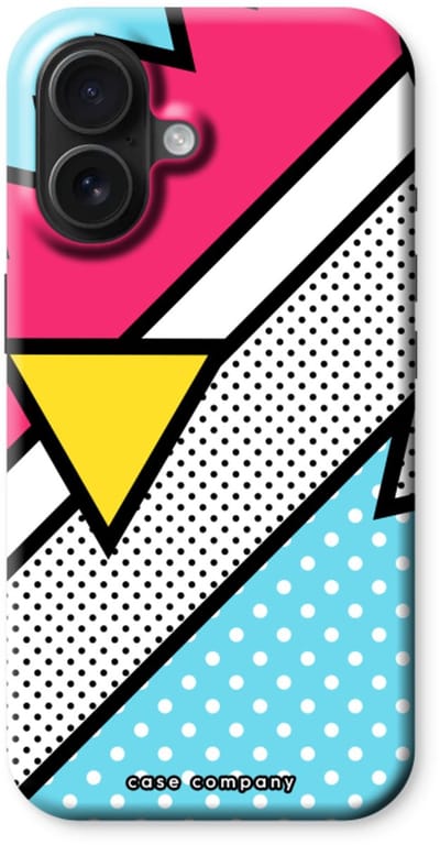 Case Company® - Hoesje geschikt voor iPhone 16 hoesje - Pop Art #3 - Tough Case - Maximale Bescherming alle Kanten en Schermrand