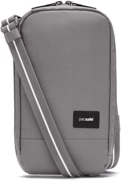 Pacsafe Tech Crossbody - 1 L - Schoudertas - RFID-blokkerend - Anti-diefstal Tas - Crossbody Waterdicht - Beveiligde Tas - Reistas - Grijs