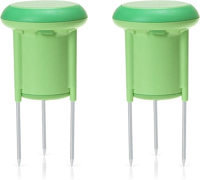 Bodemtester Vochtigheid - Thermohygrometer Tuin - Planten Verzorgen - Draadloze Zigbee Transmissie - 2 Stuks - Groen