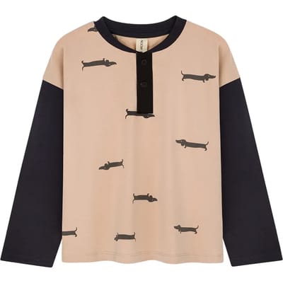 Baby T-shirt met lange mouwen Kids on the Moon Tiny Dogs