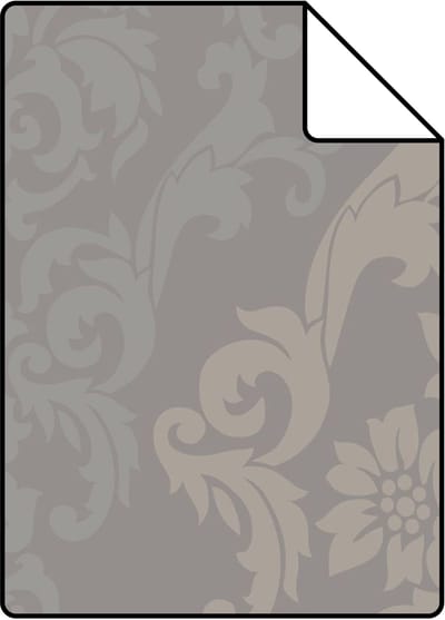 Proefstaal Origin Wallcoverings behang ornamenten taupe en glanzend brons - 26,5 x 21 cm - 346212-S