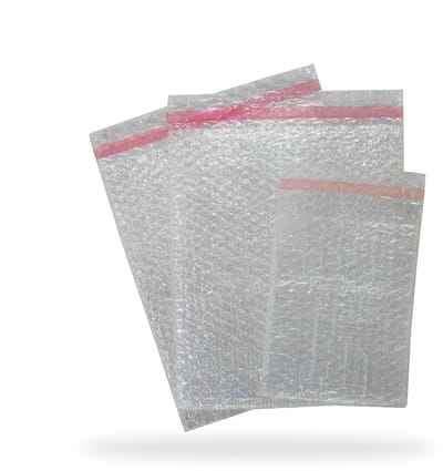 Inpakr Noppenfolie Zakjes Transparant - 250 x 400 + 50 mm - 3-laags (10 mm nop) | 80 micron - Plakstrip - 200 stuks