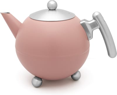 Bredemeijer - Theepot Bella Ronde 1,2L Blush - dubbelwandig