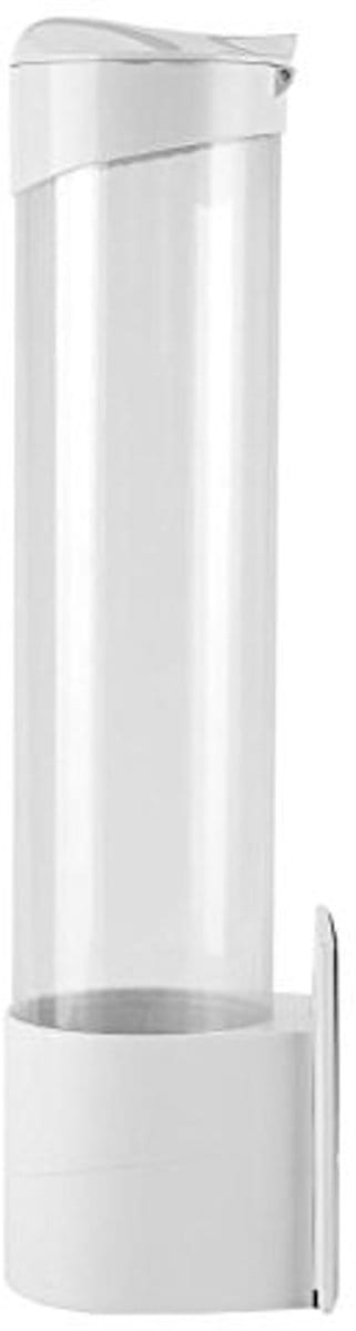 Dailygoods- Bekerdispenser Anti-Stof - Papieren Bekerhouder - Capaciteit 50 Bekers - Kunststof - Praktische Houder - Bescherming tegen Vuil
