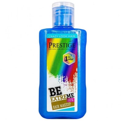 Prestige Uitwasbare Haarverf Metallic Blauw – Uitwasbare Haarkleuring voor 1 Dag – voor Feestjes & Events – 100ml