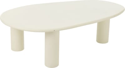 J-Line bijzettafel Bali - hout - wit - large