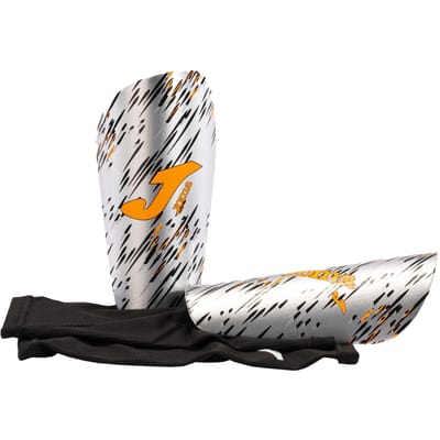 Joma Spider Voetbal Scheenbeschermers, Unisex zilver Kniebeschermers L zilver