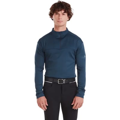 Horse Pilot Winter T-shirt Met Lange Mouwen Blauw S Man