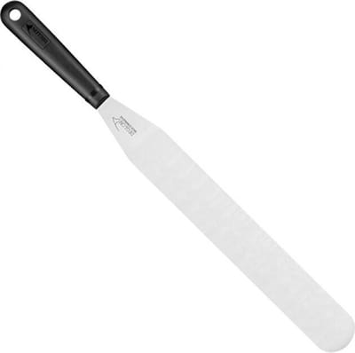 Déglon Rechte spatel – flexibel roestvrijstaal – ergonomisch handvat – 30 cm – zwart