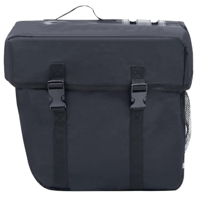 vidaXL - Fietstas - voor - bagagedrager - dubbel - waterdicht - 35 - L - zwart