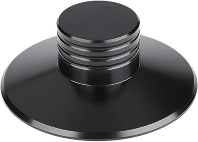 Schijfstabilisator - Plaatstabilisator - Platenspeler Stabiliseren - Aluminium Materiaal - 78 mm Diameter - Zwart